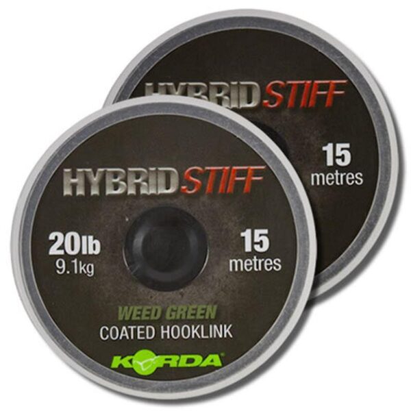 Fir textil Korda Hibrid Stiff Gravel Brown 20m/20LBS - imagine 2