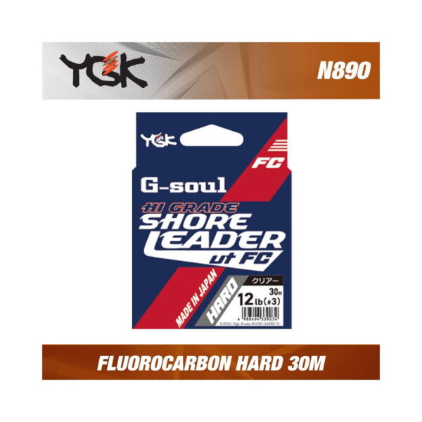 Fluorocarbon Generic Tackle YGK N890 G-Soul HG Shore Leader FC Hard 30m/32LB - imagine 3