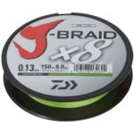 Fir textil Daiwa J-Braid X8 Chartreuse 0,28mm/26,5kg/150m - imagine 2