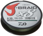 Fir textil Daiwa J-Braid X8 Verde 0,20mm/13kg/300m