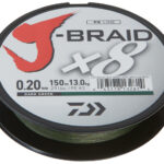 Fir textil Daiwa J-Braid X8 Verde 0,20mm/13kg/300m