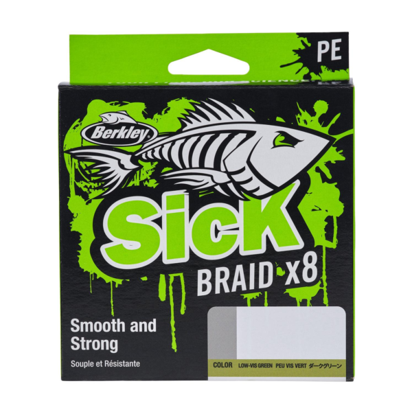 Fir textil Berkley Sick Braid HI-VIS Yellow 0,06mm/5,4kg/150m - imagine 3