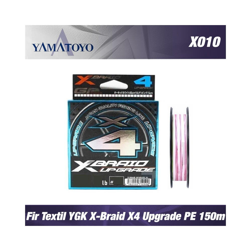 a2707bb134d265cd0c791b2a66c8b6db Fir textil Generic Tackle YGK Textil X-Braid Upgrade X4 ALB MOV 150m/5LB - imagine 1
