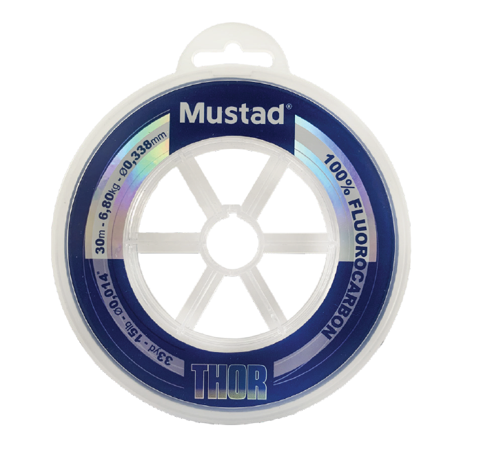 a5e66cc18ac1f5ea8ec7764aa4b62a56 Fluorocarbon Mustad Thor Fluorocarbon Leader Clear 0,66mm/22,5kg/30m - imagine 1