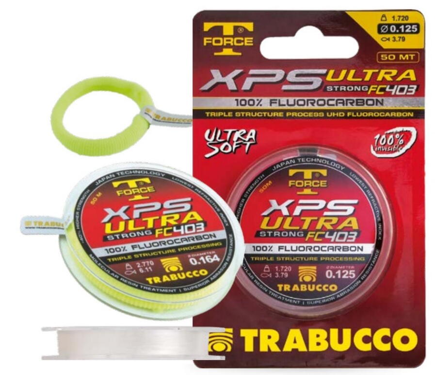 a6ee7e5133e7b08b49396db1d8f9731e Fluorocarbon Trabucco T-Force XPS Ultra Strong FC403 0,28mm/7,7kg/50m - imagine 1