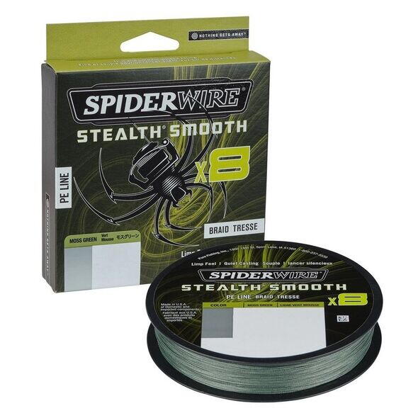 a9167e392bcae6a2574d57a46f821e50 Fir textil Spiderwire Stealth 0,39mm/46,3kg/150m Moss Green - imagine 1