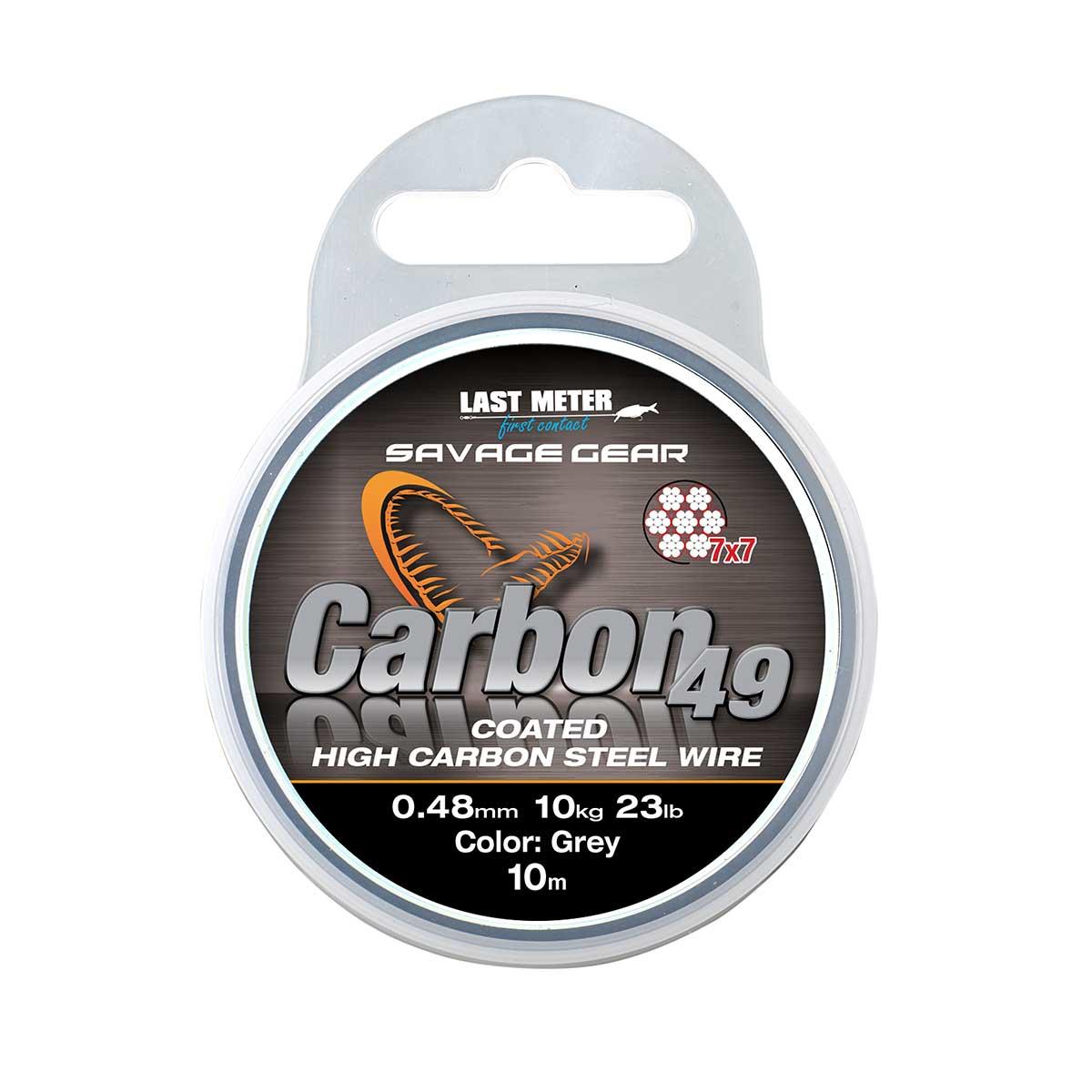 ba499fb12042a39d4f0fc6c46693e3ad Fir pescuit Savage Gear CARBON49 0,70mm/23kg/10m - imagine 1