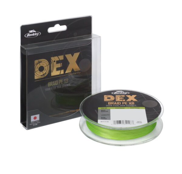 Fir textil Berkley Textil DEX X8 PE Chartreuse 0,14mm/21,9kg/150m - imagine 2