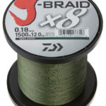 Fir textil Daiwa J-Braid X8E Verde 0,13mm/3000m