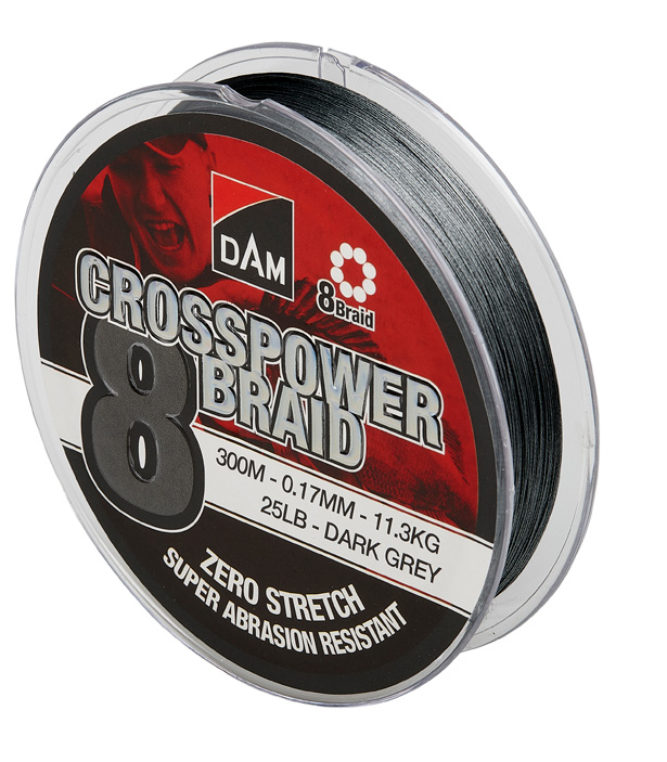 d1368cfbfd84a37c49b0b1770be90aa1 Fir textil DAM Textil Crosspower 8X Dark Grey 0,17mm/11,3kg/300m - imagine 1