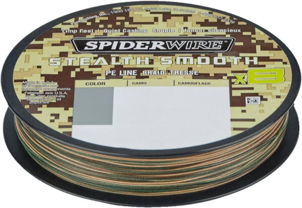 Fir textil Spiderwire Stealth Smooth 8 Camo 0,05mm/5,4kg/150m - imagine 2