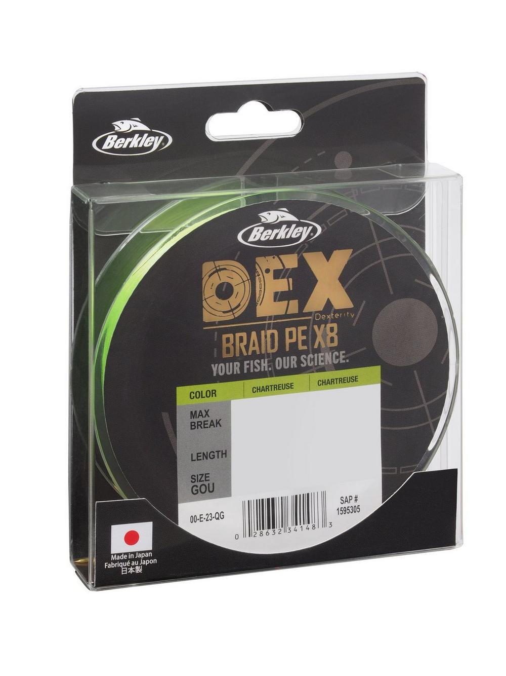 f837defbcf17833b5f3dffad0b9fc215 Fir textil Berkley Textil DEX X8 PE Chartreuse 0,14mm/21,9kg/150m - imagine 1