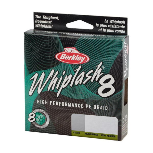 Fir textil Berkley Whiplash 8 PE Green 0,28mm/47,1kg/150m - imagine 4