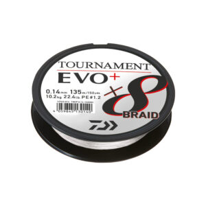 Fir textil Daiwa Tournament 8X Braid Evo+ White 0,10mm/6,7kg/135m
