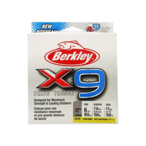 Fir textil Berkley X9 Fluro Galben 0,06mm/6,4kg/150m