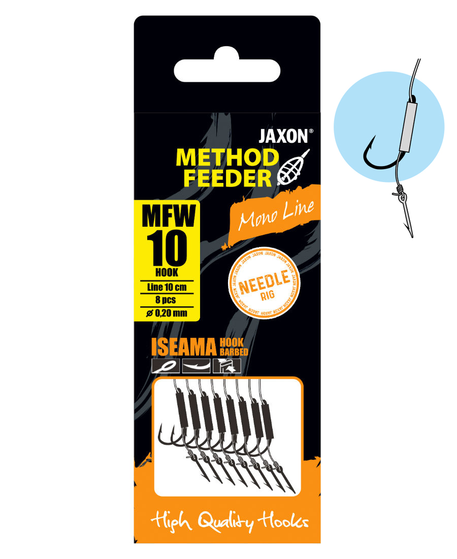 Montură Jaxon Method Feeder Needle Rig #10 0.20mm 10cm Montură Jaxon Method Feeder Needle Rig #10 0.20mm 10cm - imagine 1