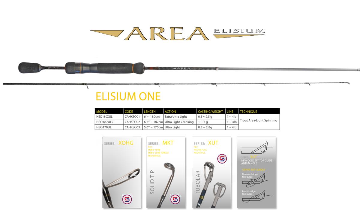 Lanseta spinning Herakles AREA ELISIUM ONE HEO180XUL 6' 180cm 0.5–2.5 g Ultra Light 1 secțiune Lanseta spinning Herakles AREA ELISIUM ONE HEO180XUL 6' 180cm 0.5–2.5 g Ultra Light 1 secțiune