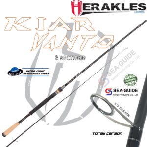 Lanseta spinning Herakles KIAR VANTO 630ML 6'3" 187cm 3–10 g 2 secțiuni. Medium Light