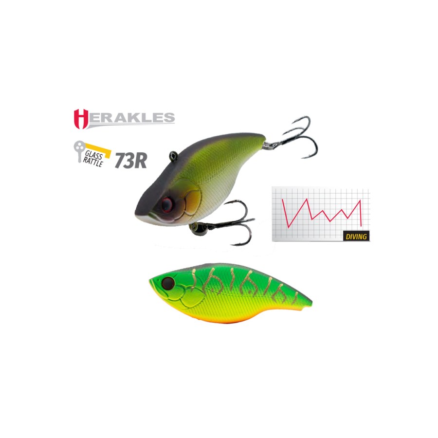Vobler HERAKLES BLAZE RATTLE 73R S 7.3cm 17gr Firetiger - thumbnail Vobler HERAKLES BLAZE RATTLE 73R S 7.3cm 17gr Firetiger - imagine 1