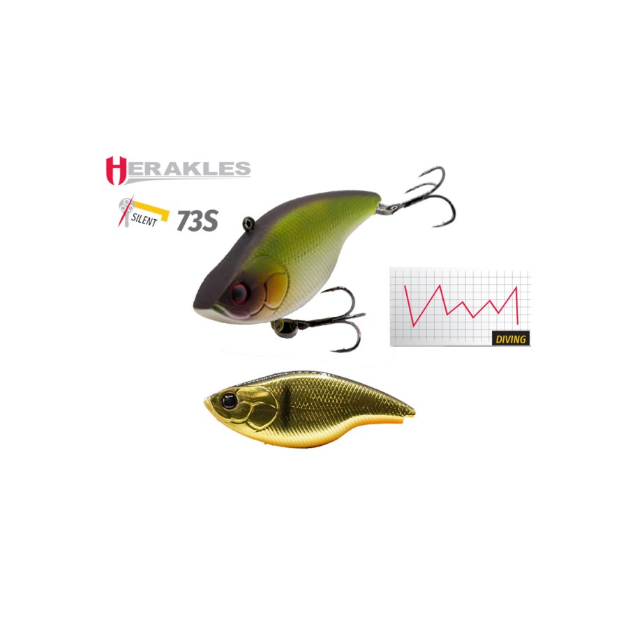 Vobler HERAKLES BLAZE RATTLE 73 SILENT S 7.3cm 17gr Kinkuro - thumbnail Vobler HERAKLES BLAZE RATTLE 73 SILENT S 7.3cm 17gr Kinkuro - imagine 1