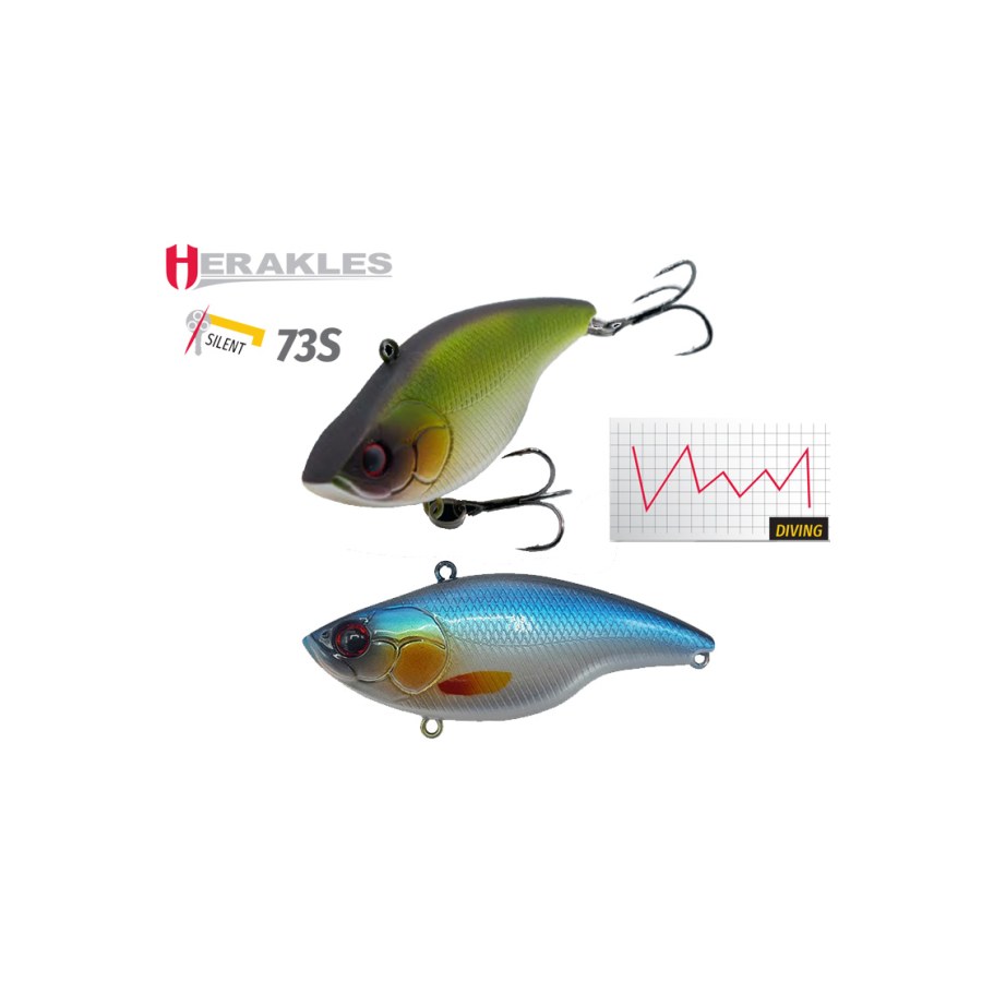 Vobler HERAKLES BLAZE RATTLE 73 SILENT S 7.3cm 17gr Crome Blue - thumbnail Vobler HERAKLES BLAZE RATTLE 73 SILENT S 7.3cm 17gr Crome Blue - imagine 1