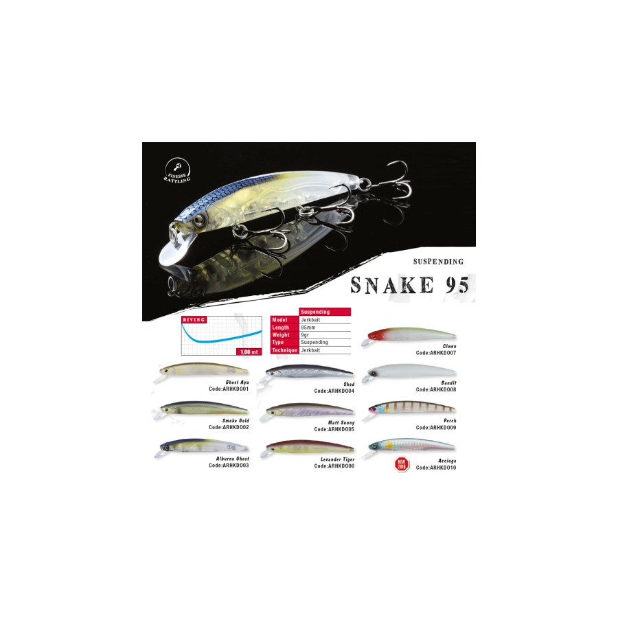 Vobler HERAKLES SNAKE 95SP 9.5cm 9gr Levander Tiger - thumbnail Vobler HERAKLES SNAKE 95SP 9.5cm 9gr Levander Tiger - imagine 1