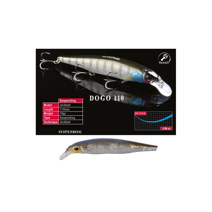 Vobler HERAKLES DOGO 110SP 11cm 19gr Alburno Flash - thumbnail Vobler HERAKLES DOGO 110SP 11cm 19gr Alburno Flash - imagine 1