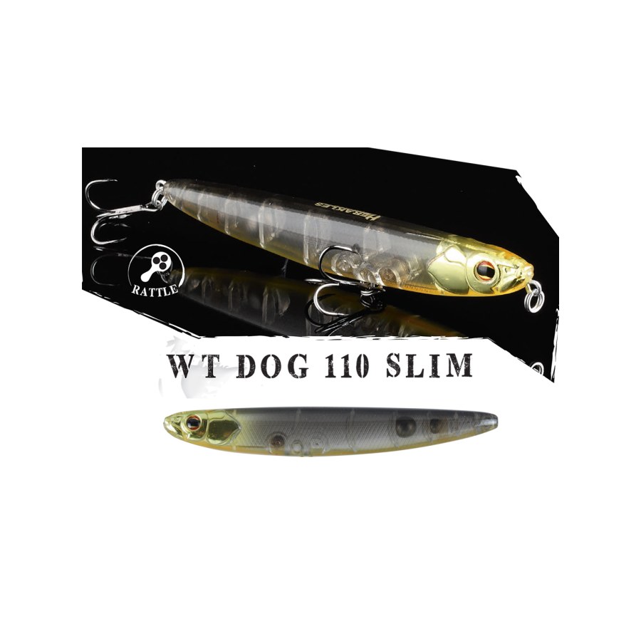Vobler HERAKLES WT-DOG 110 SLIM 11cm 13.5gr Skull - thumbnail Vobler HERAKLES WT-DOG 110 SLIM 11cm 13.5gr Skull - imagine 1