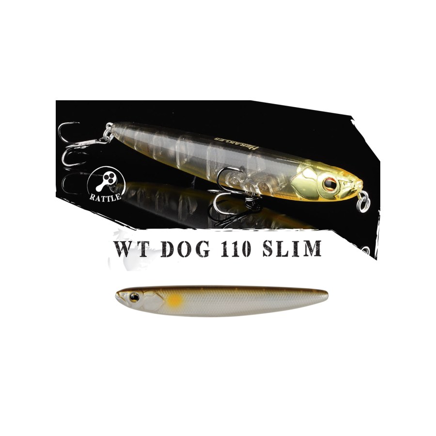 Vobler HERAKLES WT-DOG 110 SLIM 11cm 13.5gr Pearl Ayu - thumbnail Vobler HERAKLES WT-DOG 110 SLIM 11cm 13.5gr Pearl Ayu - imagine 1