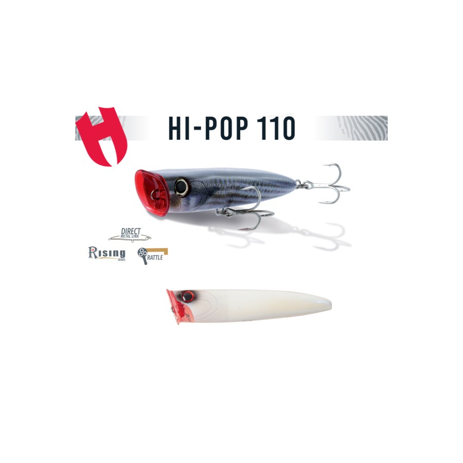 Vobler POPPER HERAKLES HI-POP 110 11cm 26gr Bandit - thumbnail Vobler POPPER HERAKLES HI-POP 110 11cm 26gr Bandit - imagine 1