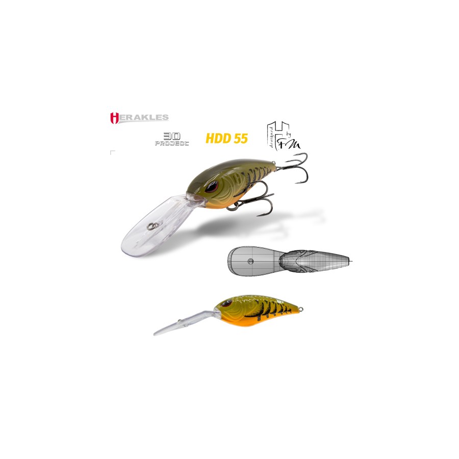 Vobler HERAKLES HDD 55F 7.0cm 27gr Brown Craw - thumbnail Vobler HERAKLES HDD 55F 7.0cm 27gr Brown Craw - imagine 1
