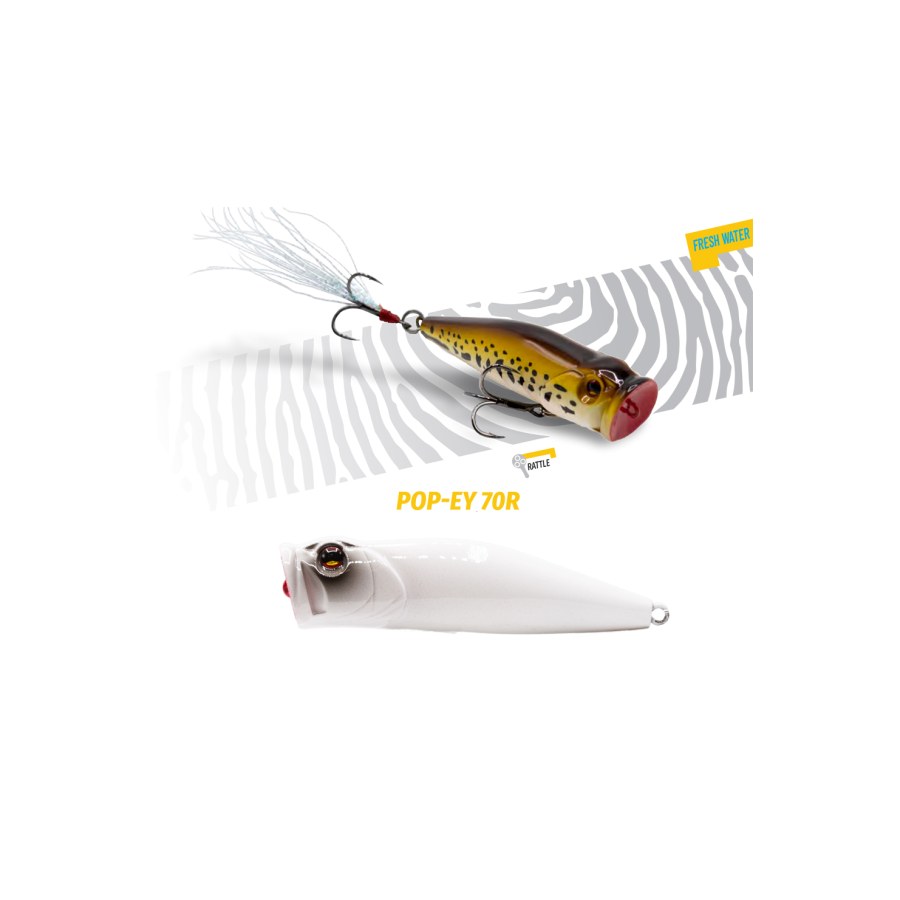 Vobler POPPER HERAKLES POP-EY 70 R 7cm 19.5gr Bandit - thumbnail Vobler POPPER HERAKLES POP-EY 70 R 7cm 19.5gr Bandit - imagine 1