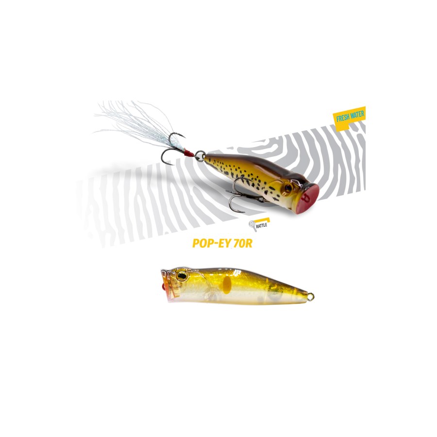 Vobler POPPER HERAKLES POP-EY 70 R 7cm 19.5gr Alburno Flash - thumbnail Vobler POPPER HERAKLES POP-EY 70 R 7cm 19.5gr Alburno Flash - imagine 1