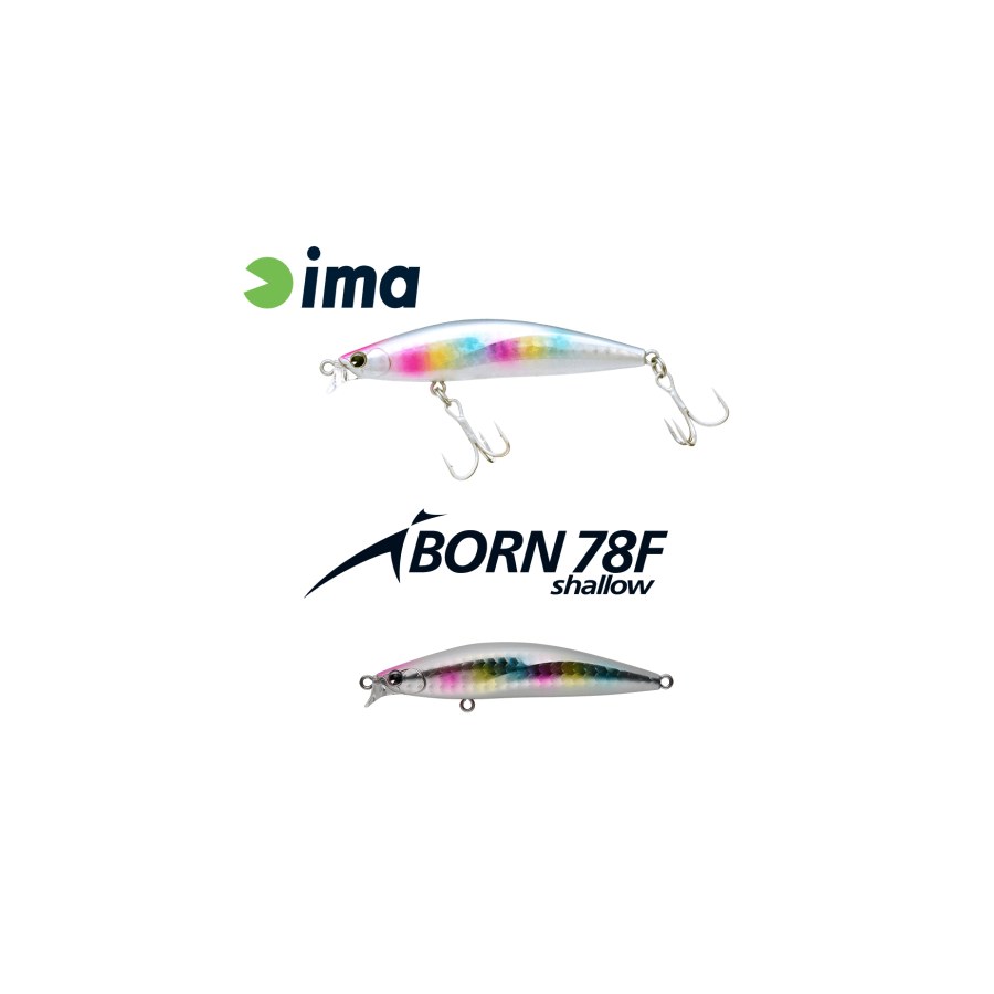 Vobler IMA IBORN 78F SHALLOW 78mm 8.5gr 005 Cotton Candy - thumbnail Vobler IMA IBORN 78F SHALLOW 78mm 8.5gr 005 Cotton Candy - imagine 1