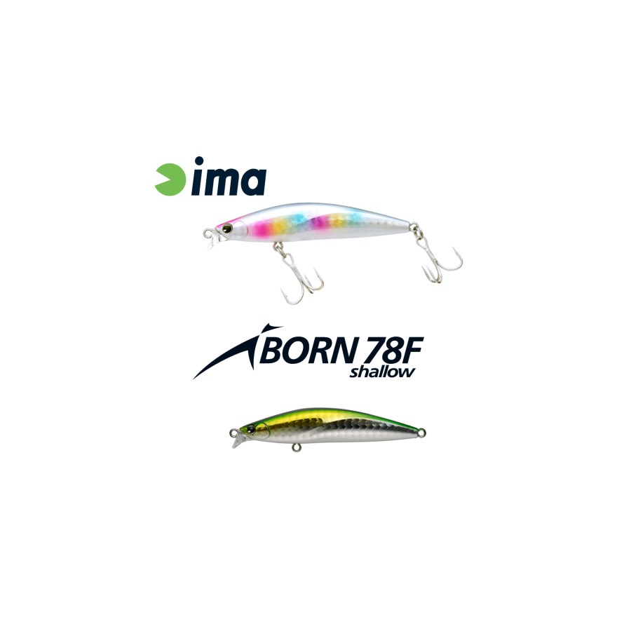 Vobler IMA IBORN 78F SHALLOW 78mm 8.5gr 009 Green Back Shiner - thumbnail Vobler IMA IBORN 78F SHALLOW 78mm 8.5gr 009 Green Back Shiner - imagine 1