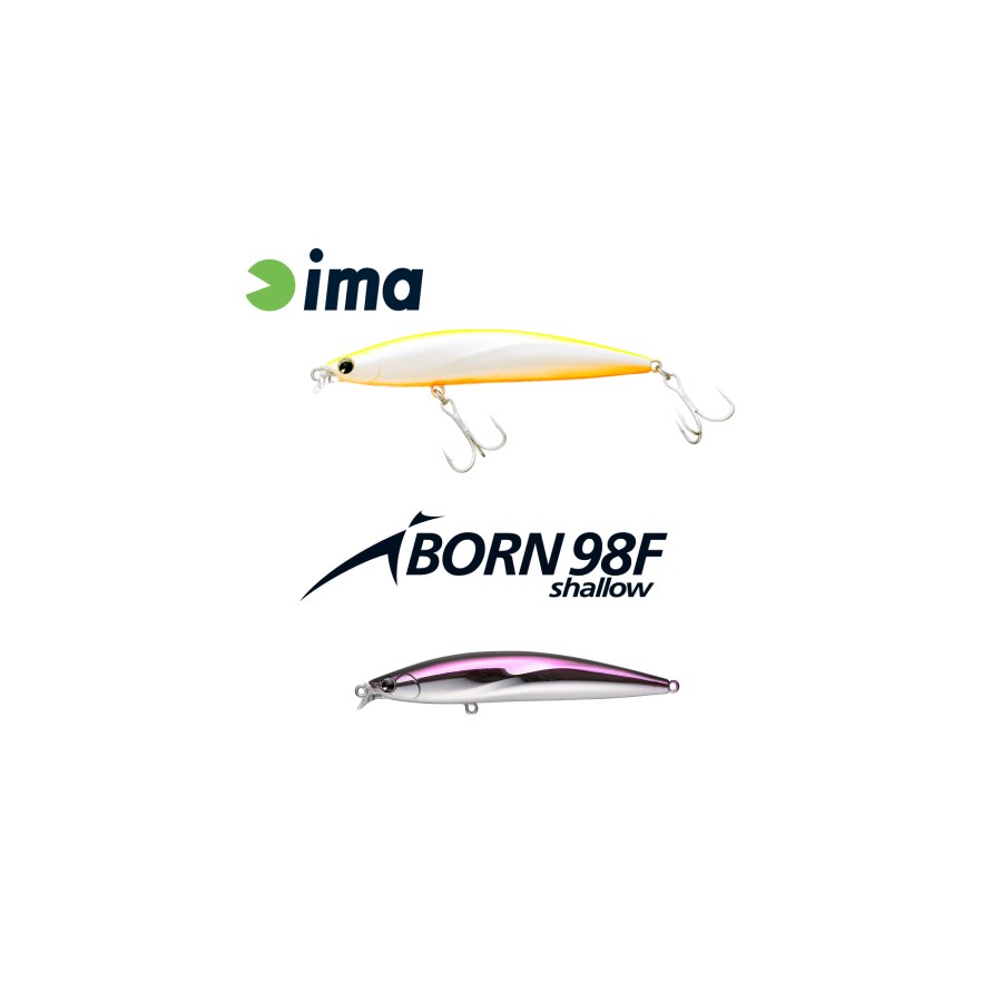 Vobler IMA IBORN 98F SHALLOW 98mm 13gr 007 Seguro - thumbnail Vobler IMA IBORN 98F SHALLOW 98mm 13gr 007 Seguro - imagine 1