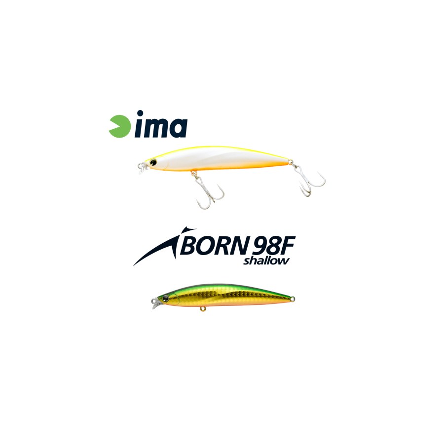 Vobler IMA IBORN 98F SHALLOW 98mm 13gr 008 Green Gold - thumbnail Vobler IMA IBORN 98F SHALLOW 98mm 13gr 008 Green Gold - imagine 1