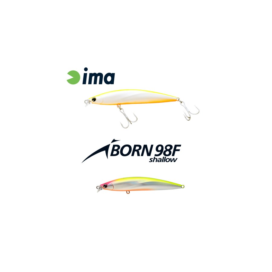 Vobler IMA IBORN 98F SHALLOW 98mm 13gr 012 Cream Chart - thumbnail Vobler IMA IBORN 98F SHALLOW 98mm 13gr 012 Cream Chart - imagine 1