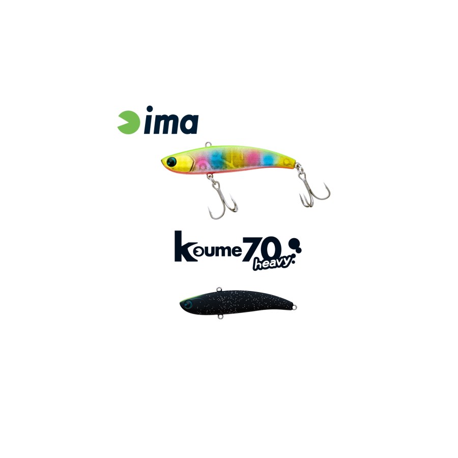 Vobler IMA KOUME VIBRATION 70 HEAVY 70mm 18gr 119 Matt Night Black - thumbnail Vobler IMA KOUME VIBRATION 70 HEAVY 70mm 18gr 119 Matt Night Black - imagine 1