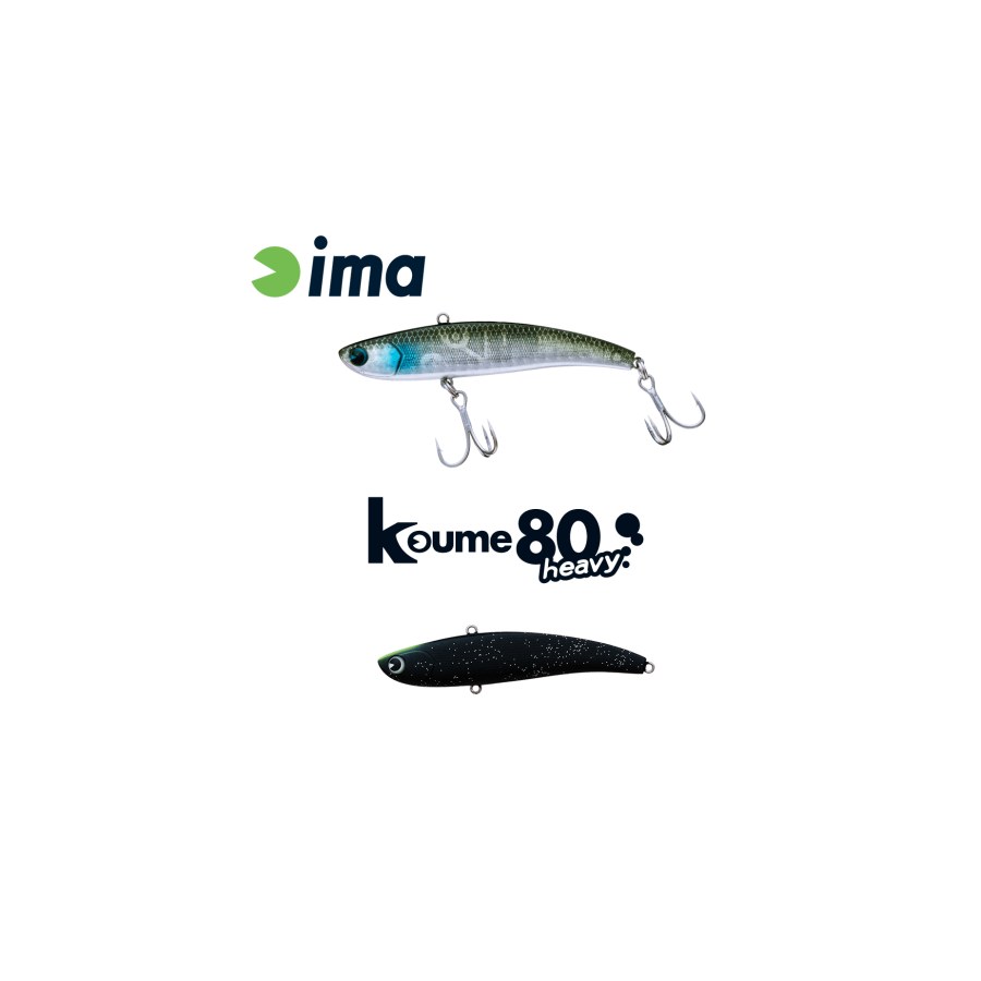 Vobler IMA KOUME VIBRATION 80 HEAVY 80mm 20gr 119 Matt Night Black - thumbnail Vobler IMA KOUME VIBRATION 80 HEAVY 80mm 20gr 119 Matt Night Black - imagine 1