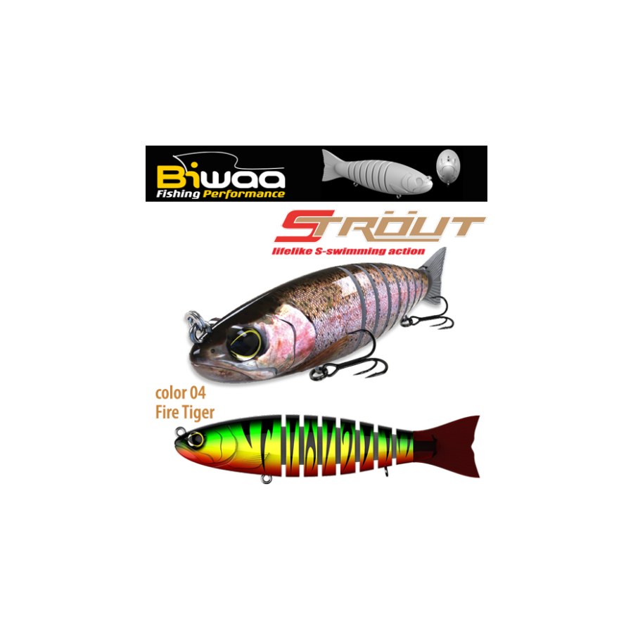 Vobler BIWAA STROUT 5.5″ 14cm 29gr 04 Fire Tiger - thumbnail Vobler BIWAA STROUT 5.5" 14cm 29gr 04 Fire Tiger - imagine 1