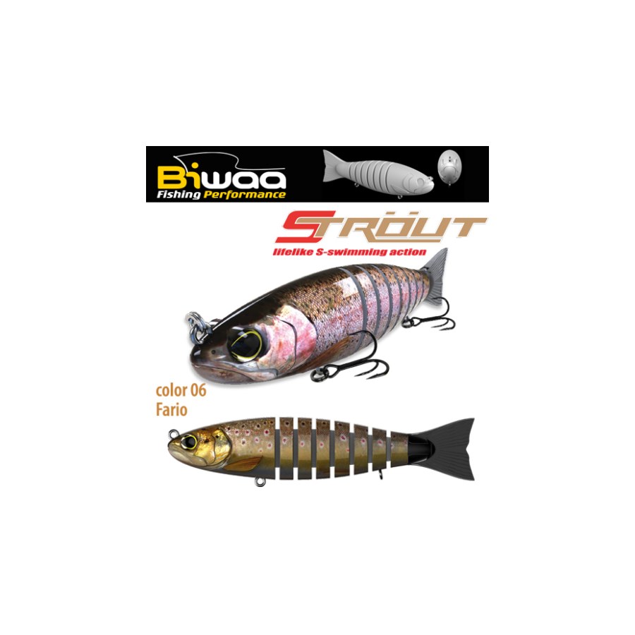 Vobler BIWAA STROUT 5.5″ 14cm 29gr 06 Fario - thumbnail Vobler BIWAA STROUT 5.5" 14cm 29gr 06 Fario - imagine 1