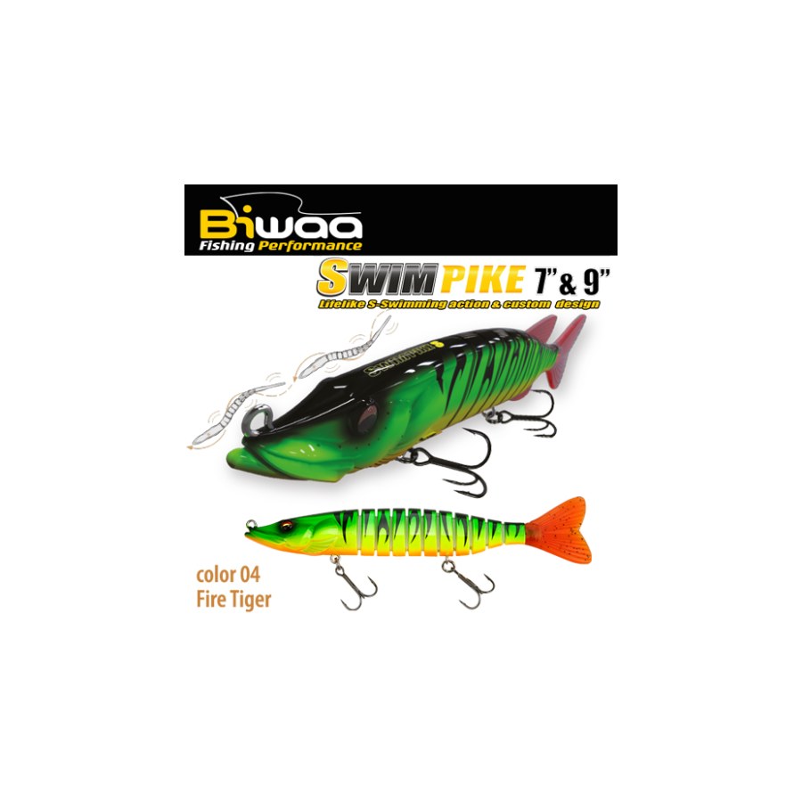Vobler BIWAA SWIMPIKE SS 7″ 18cm 26gr 04 Fire Tiger - thumbnail Vobler BIWAA SWIMPIKE SS 7" 18cm 26gr 04 Fire Tiger - imagine 1
