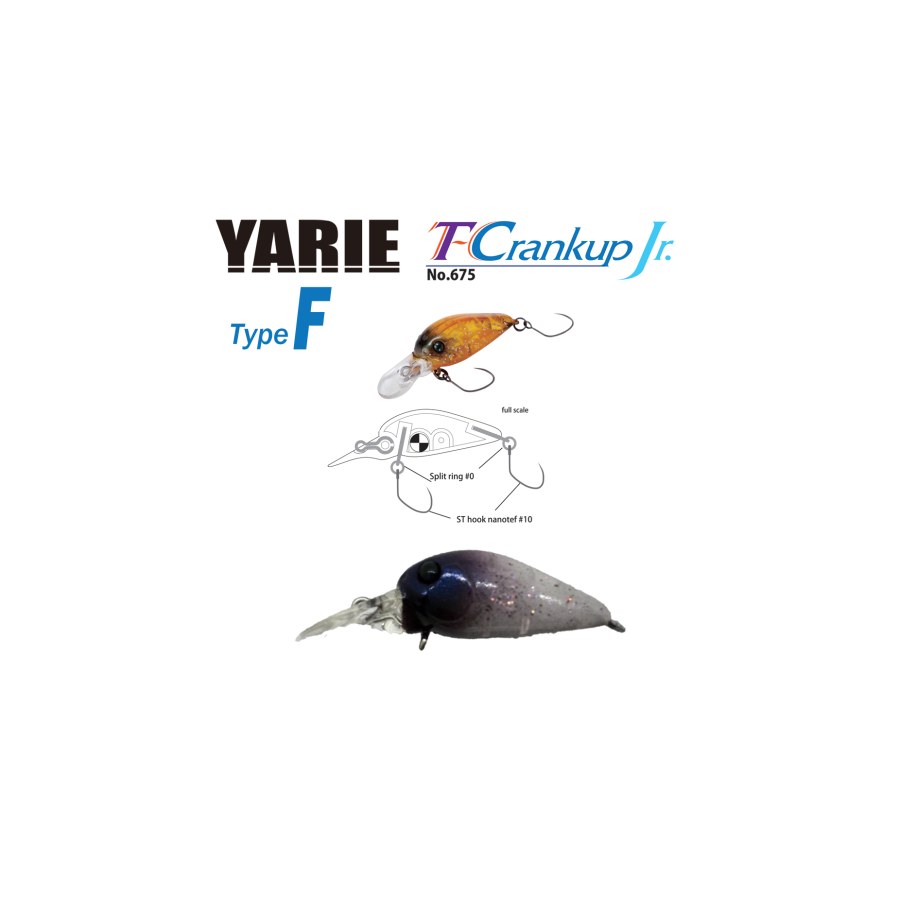 Vobler Yarie Jespa YARIE 675 T-CRANKUP JR TYPE F 28mm 1.8gr Culoare C31 Variation - thumbnail Vobler Yarie Jespa YARIE 675 T-CRANKUP JR TYPE F 28mm 1.8gr Culoare C31 Variation - imagine 1