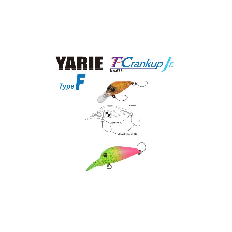 Vobler Yarie Jespa YARIE 675 T-CRANKUP JR TYPE F 28mm 1.8gr Culoare C34 Go Go Chart - thumbnail Vobler Yarie Jespa YARIE 675 T-CRANKUP JR TYPE F 28mm 1.8gr Culoare C34 Go Go Chart - imagine 1