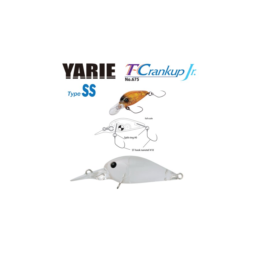 Vobler Yarie Jespa YARIE 675 T-CRANKUP JR TYPE SS 28mm 2.1gr Culoare C1 Clear - thumbnail Vobler Yarie Jespa YARIE 675 T-CRANKUP JR TYPE SS 28mm 2.1gr Culoare C1 Clear - imagine 1