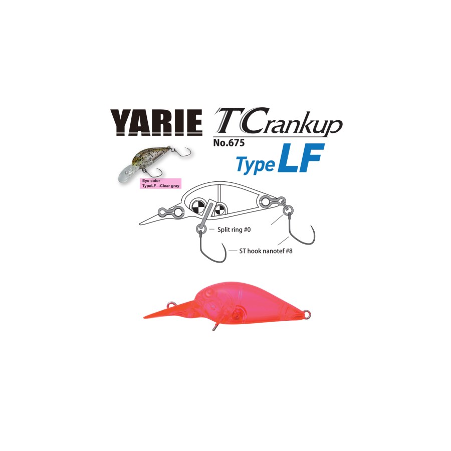 Vobler Yarie Jespa YARIE 675 T-CRANKUP TYPE LF 35mm 2.6gr Culoare C18 Clear Pink - thumbnail Vobler Yarie Jespa YARIE 675 T-CRANKUP TYPE LF 35mm 2.6gr Culoare C18 Clear Pink - imagine 1