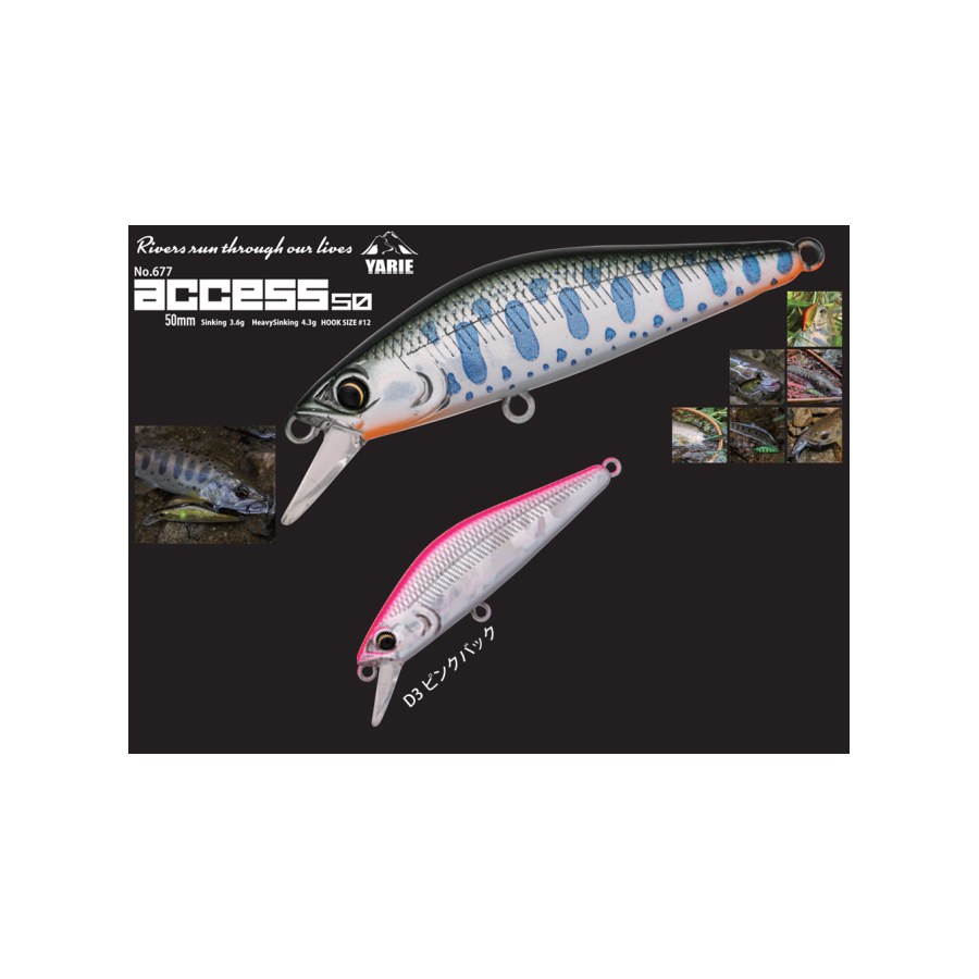 Vobler Yarie Jespa YARIE 677 ACCESS HS 50mm 4.3gr Culoare D3 Pink Back - thumbnail Vobler Yarie Jespa YARIE 677 ACCESS HS 50mm 4.3gr Culoare D3 Pink Back - imagine 1